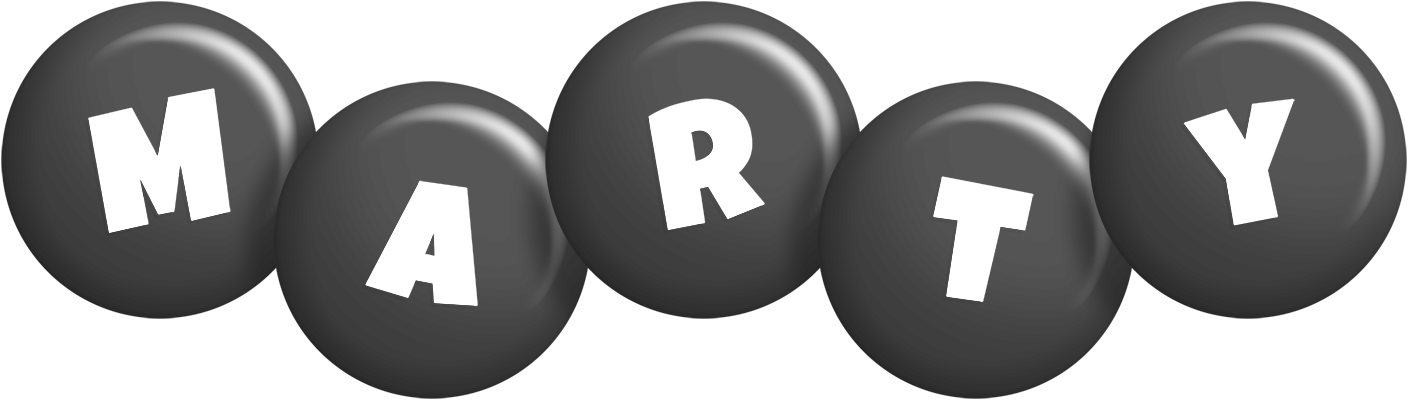 Marty candy-black logo