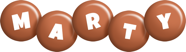 Marty candy-brown logo
