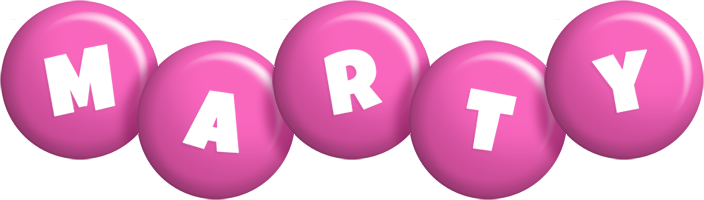 Marty candy-pink logo