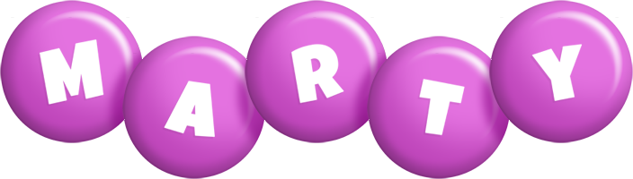 Marty candy-purple logo