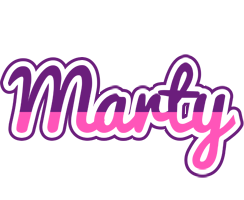 Marty cheerful logo