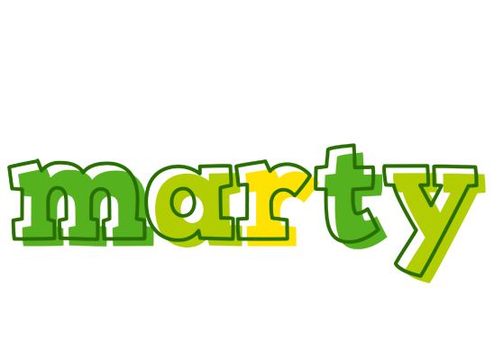 Marty juice logo