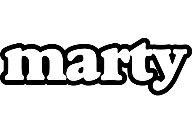 Marty panda logo