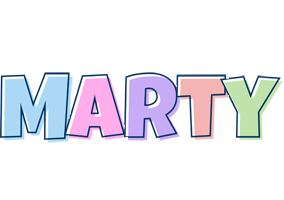 Marty pastel logo