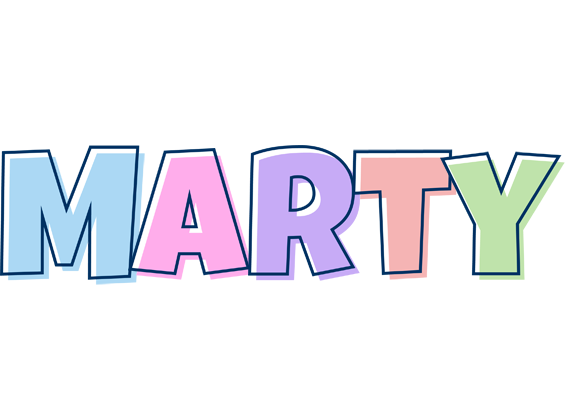 Marty pastel logo