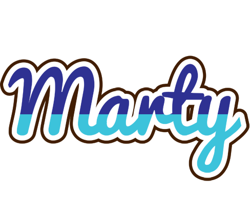 Marty raining logo