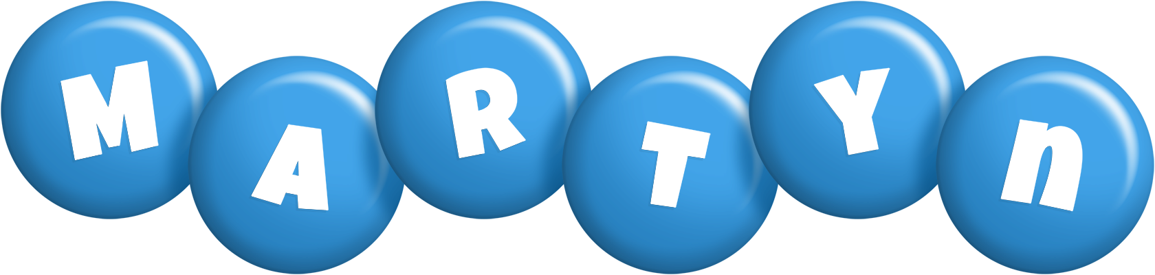 Martyn candy-blue logo