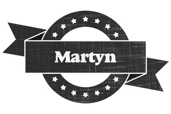 Martyn grunge logo