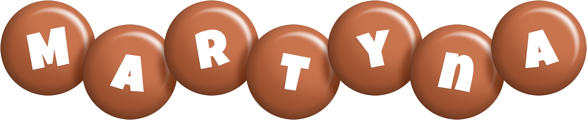 Martyna candy-brown logo