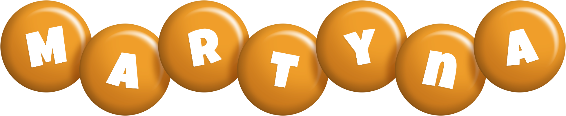 Martyna candy-orange logo