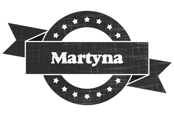 Martyna grunge logo