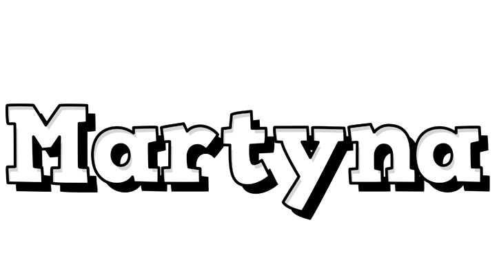 Martyna snowing logo