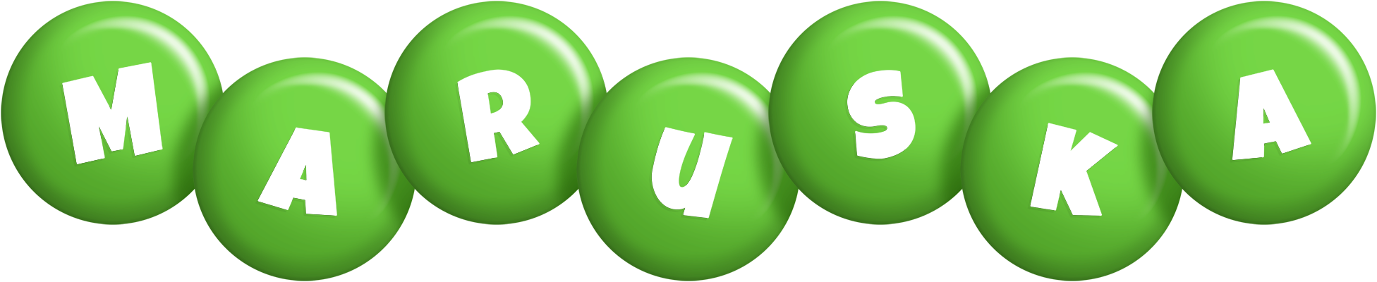 Maruska candy-green logo