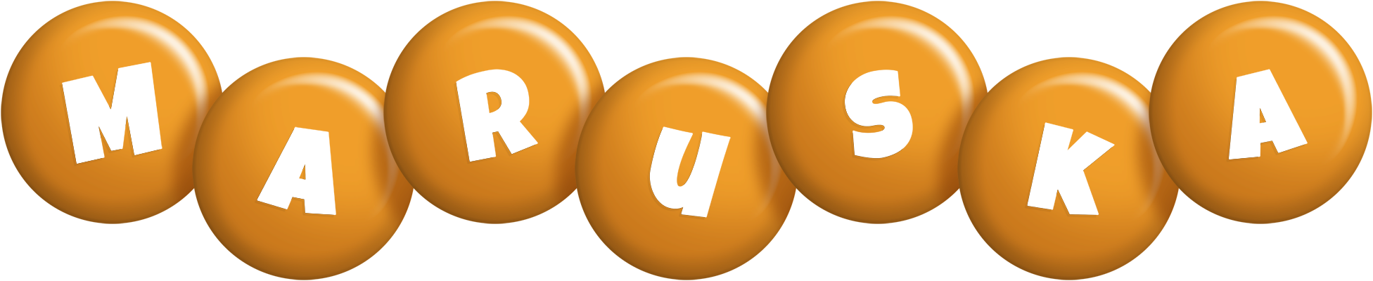Maruska candy-orange logo