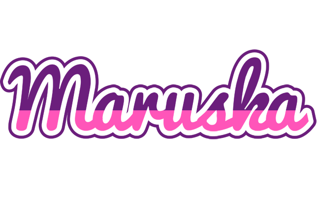 Maruska cheerful logo