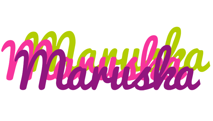 Maruska flowers logo