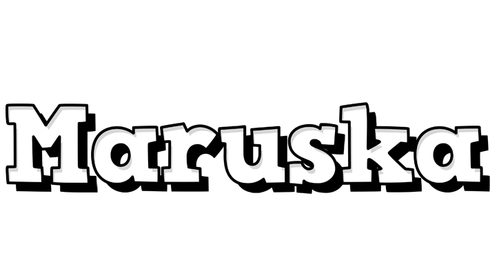 Maruska snowing logo