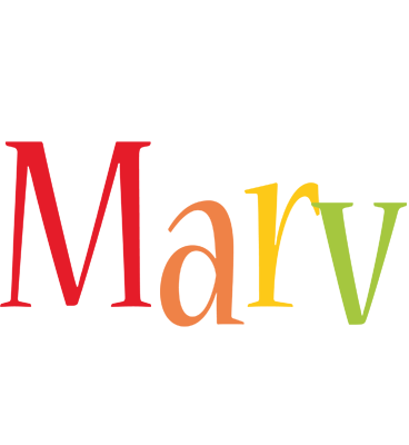 Marv birthday logo