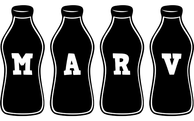 Marv bottle logo