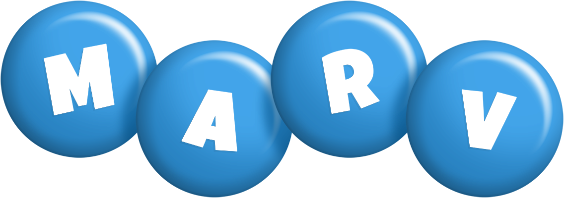 Marv candy-blue logo