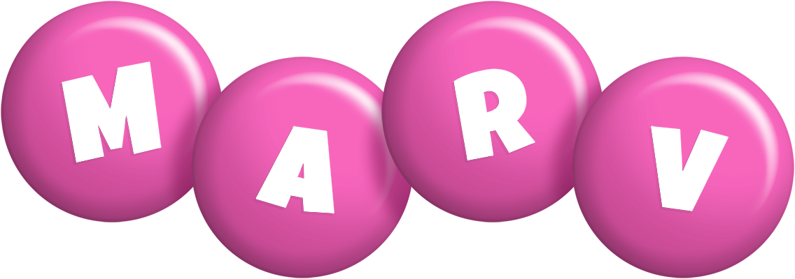 Marv candy-pink logo