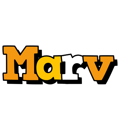 Marv cartoon logo