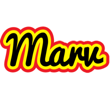 Marv flaming logo