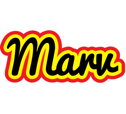 Marv flaming logo