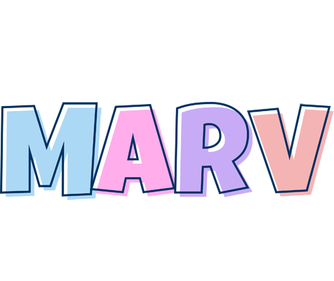 Marv pastel logo