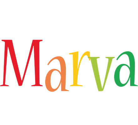 Marva birthday logo