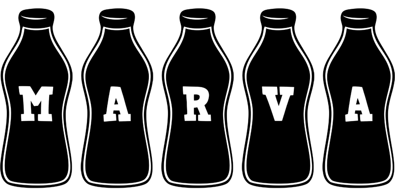 Marva bottle logo