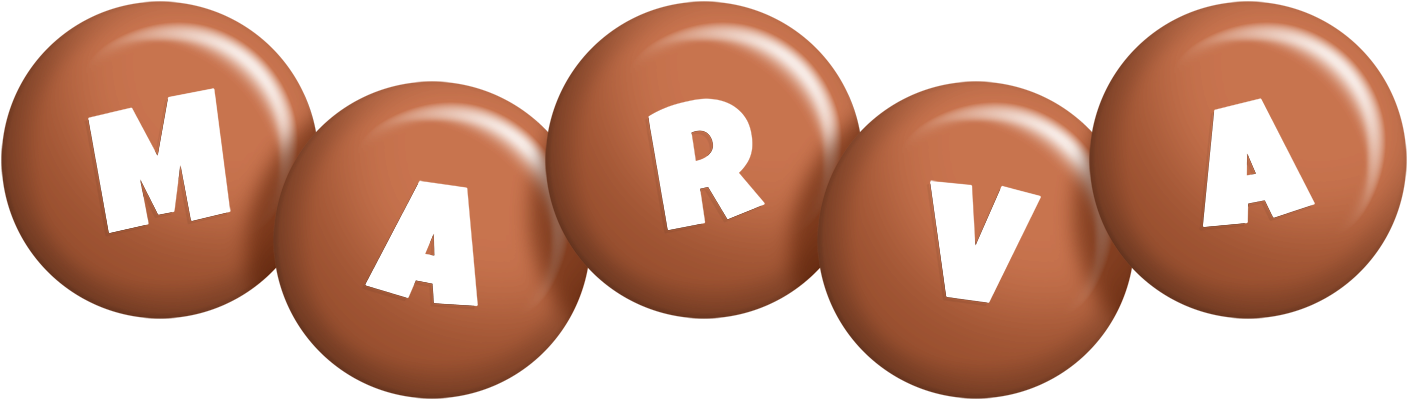 Marva candy-brown logo