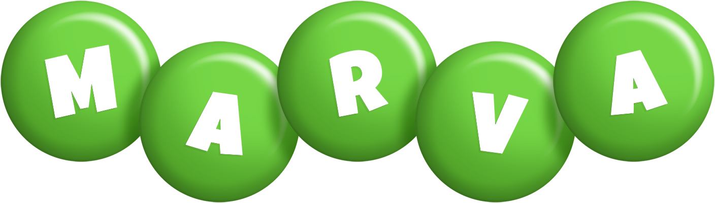 Marva candy-green logo