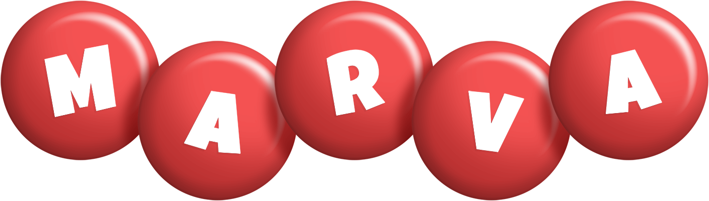 Marva candy-red logo