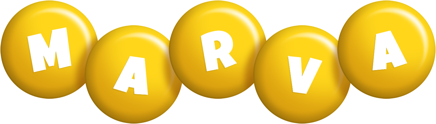 Marva candy-yellow logo