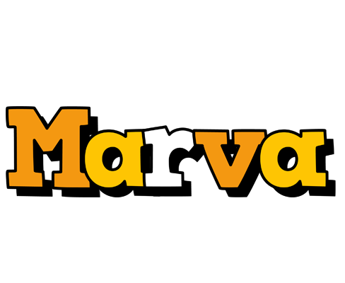 Marva cartoon logo