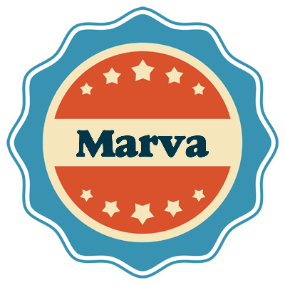 Marva labels logo