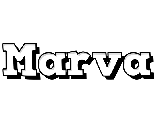 Marva snowing logo