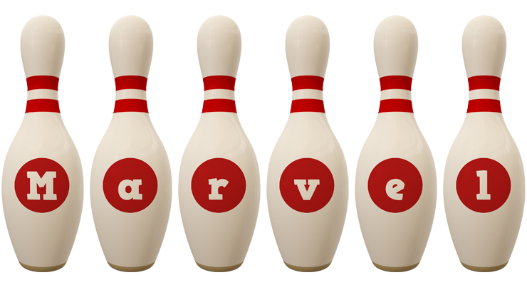 Marvel bowling-pin logo