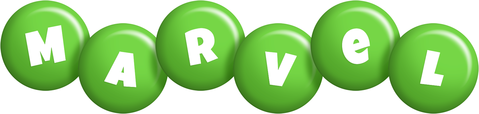 Marvel candy-green logo