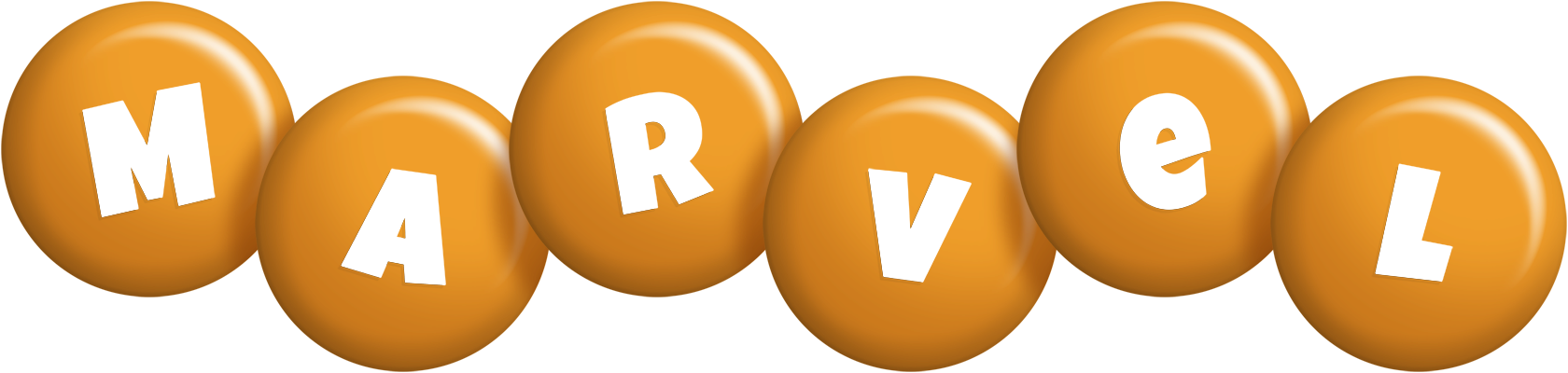 Marvel candy-orange logo