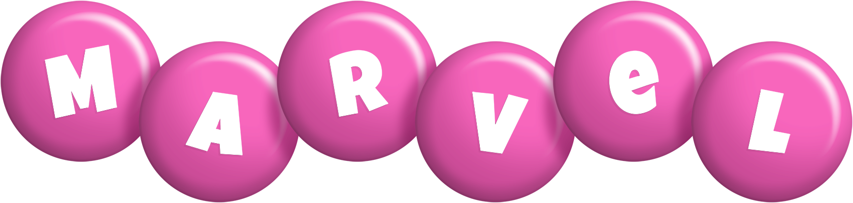 Marvel candy-pink logo