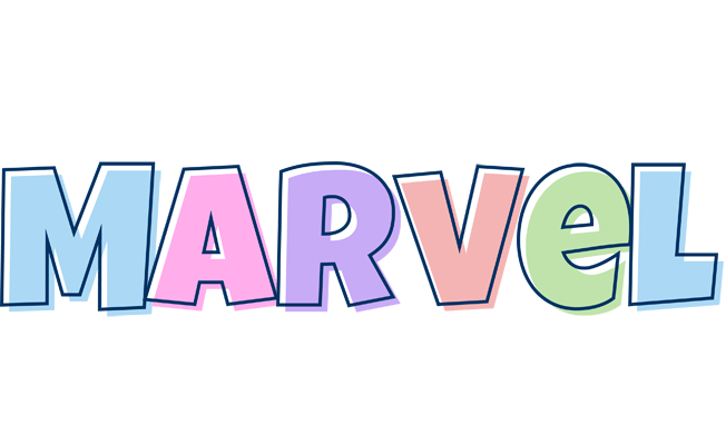 Marvel pastel logo