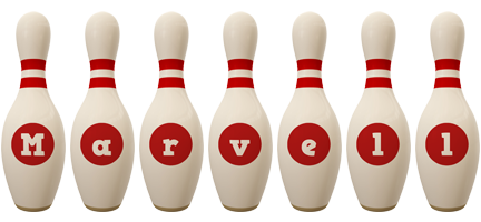 Marvell bowling-pin logo