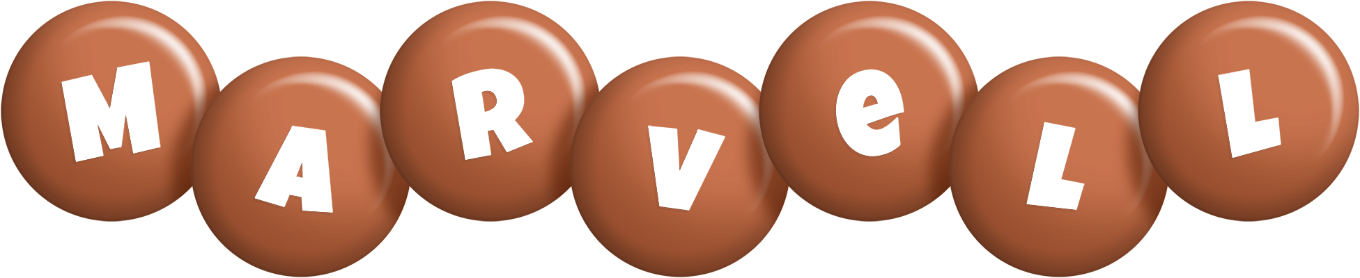 Marvell candy-brown logo