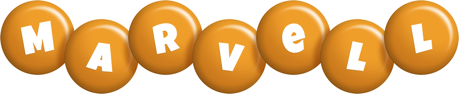 Marvell candy-orange logo