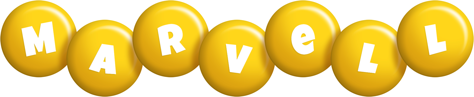 Marvell candy-yellow logo
