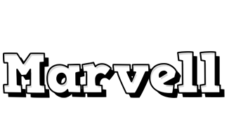 Marvell snowing logo