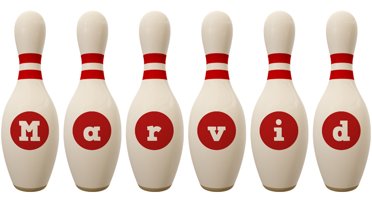 Marvid bowling-pin logo