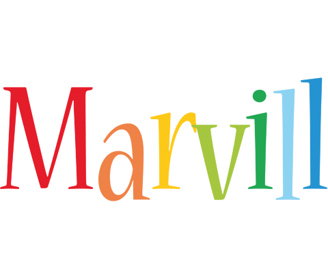Marvill birthday logo